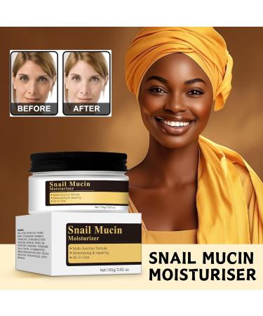 Snail Mucin Moisturiser Snail Mucin Cream Snail Mucin Moisturiser Face Women & Men Anti Aging Face Cream Face Moisturiser for Dry Skin Day & Night Face Cream with Lifting & Anti Wrinkle - Buy Online on GoSupps.com