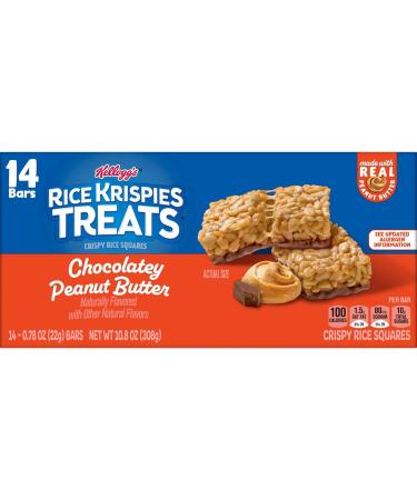 Rice Krispies Treats Cubes de riz croustillants pour enfants collations au chocolat beurre d'arachide bo te de 283 5 g (14 barres) - Buy Online on GoSupps.com