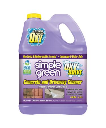 Simple Green Oxy Solve Concrete and Driveway Pressure Washer Cleaner Purple Unscented 128 Fl.Oz 128 Fl Oz (Pack of 1)