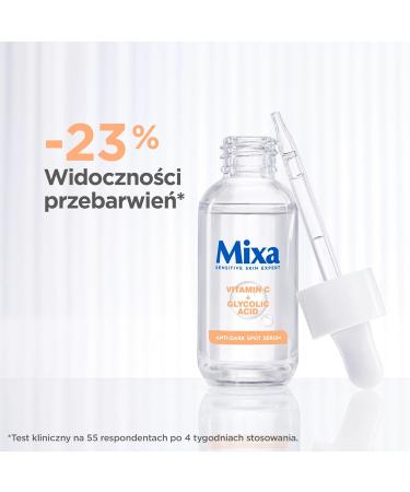 Mixa Anti-pigmentation face serum vitamin CG + glycolic acid - Buy Online on GoSupps.com
