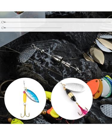 Alwonder 100 Pack Stainless Steel Wire Spinner Baits - Fishing Lure Making Kit for Bass, Trout, Walleye, Salmon, Catfish - 0.023-6.3 - 100 Packs - Buy Online on GoSupps.com