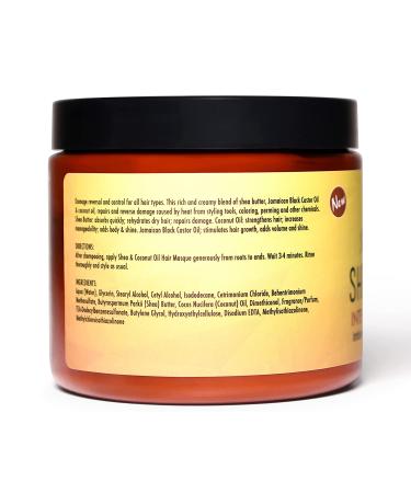 Sunny Isle Shea Coconut Intensive Repair Masque - 16 fl oz | Deep Hydration & Repair - Buy Online on GoSupps.com