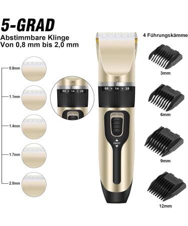 Professional Wireless Hair Clipper & Body Trimmer | All-in-One Precision Grooming for Men Kids & Pets - 90 Min Runtime & Sharp Ultrasound Blade - Buy Online on GoSupps.com