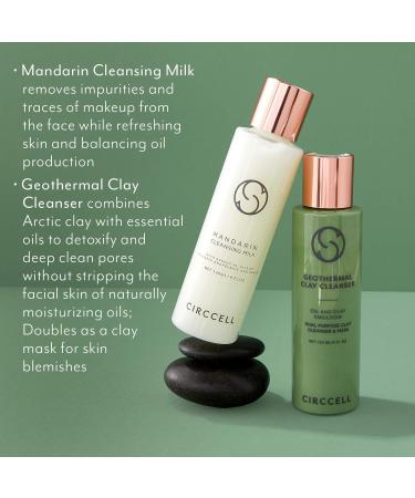 CIRCCELL Day to Night Cleansing Ritual Set | Geothermal Clay Cleanser & Mandarin Cleansing Milk - Shop Internationally for Radiant Skin - Buy Online on GoSupps.com