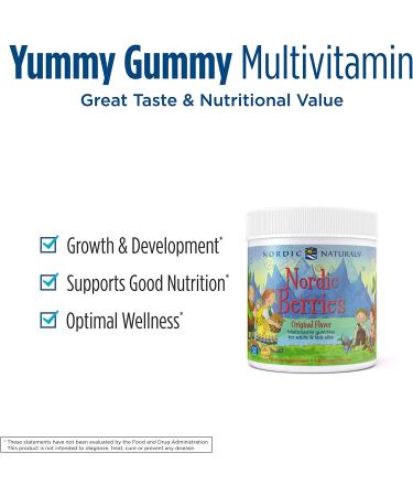 Nordic Naturals Multivitamin Gummies - Original Flavor, 120 Count | Nordic Berries - Buy Online on GoSupps.com