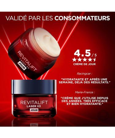 L'Or al Paris - Anti-Aging Deep Face Care - Triple Action Day Cream - With Hyaluronic Acid Pro-Retinol & Vitamin C - All Ski - Buy Online on GoSupps.com