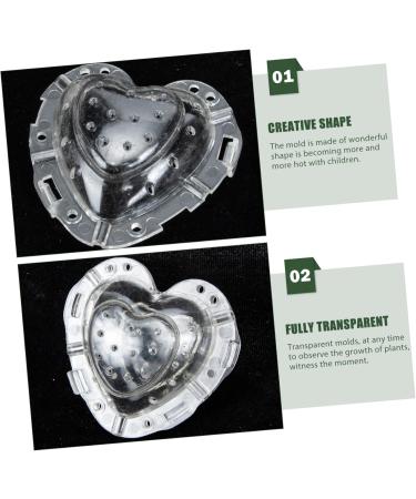 NUOBESTY 4pcs Heart Strawberry Mold Vegetables Fruit Shaping Molds Pear Melon Supply Watermelon Stereotypes - Buy Online on GoSupps.com