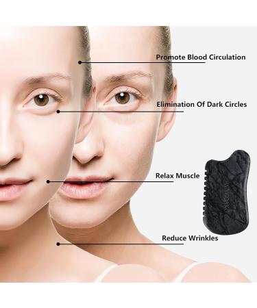 Gua Sha Facial Tools | Gua Sha Stone Massage Tool | Best Facial & Body Scraper for SPA & Acupuncture Therapy - Buy Online on GoSupps.com