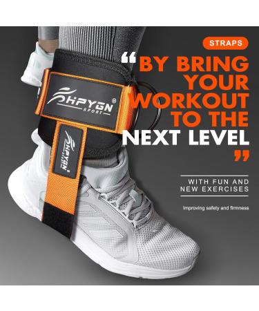 HPYGN Padded Ankle Strap for Cable Machine - Adjustable Comfort Ankle Cuff for Glute Workouts, Leg Extensions, and Booty Hip Abductors Exercise - Buy Online on GoSupps.com