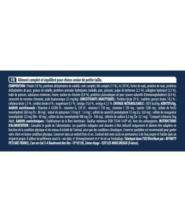 Advance Mini Senior - Small Breed Senior Dog Food with Chicken - 3kg - Buy Online on GoSupps.com