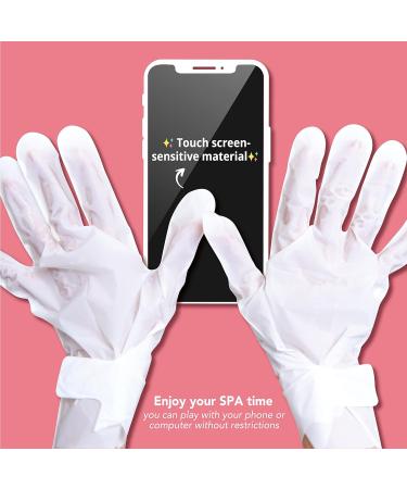 Original Derma Beauty Hand Mask - 6 Pairs Moisture-Boosting Shea Butter & Avocado Intense Hydration Gloves | Soothing Hand Care & Repair Masks - Buy Online on GoSupps.com