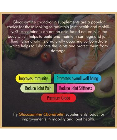 Vitalytes Glucosamine and Chondroitin Complex Capsules | 120 High Strength Capsules | Supports Immune System | Made in UK | Sugar Free & Non GMO - Buy Online on GoSupps.com