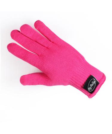2PCS Heat Resistant Gloves for Hair Styling Tools - Pink - Buy Online on GoSupps.com