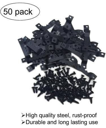 EesTeck 50 Pack Small Sawtooth Picture Hangers Steel Picture Hanging Picture Frames Hangers with Screws Picture Hang Solutions  for Hanging Clock Paintings Artwork Picture Frame Hook Photos (Black) - Buy Online on GoSupps.com