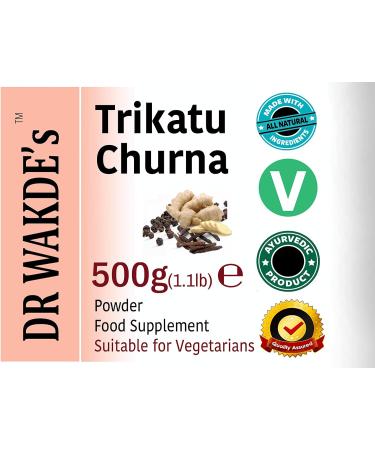 DR WAKDE S Trikatu Churna Powder - 1Kg (2.2lb) | Mixture of 3 Dried Spices | Ginger Black Pepper & Long Pepper | Plant-Based | Vegan | All Natural - Buy Online on GoSupps.com