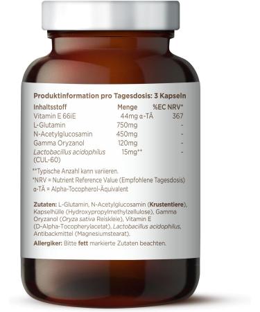 BioCare Permatrol - Nutrient Complex with L-Glutamine N-Acetylglucosamine & Live Bacteria | 90 Capsules Dietary Supplement for Gut Health - Buy Online on GoSupps.com