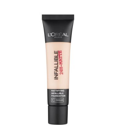 L'Oreal Infallible 24hr Matte Tube Foundation 35ml-10 Porcelain
