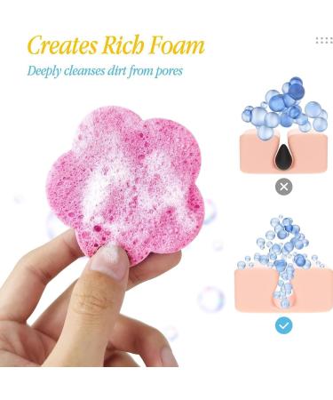 Face Scrubber Pads Makeup Cleanser Sponges | Skin-Friendly Face Cleansing Pads Soft Makeup Remover Pads for Traveling - Buy Online on GoSupps.com