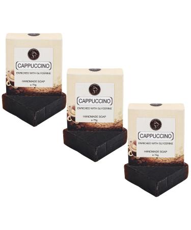 Cappuccino Handmade Natural Bar Soap Set for Men & Women | Moisturizing Body & Face Soap - 7.9 Oz (3 Bars) - Best Eco-Friendly Skincare - Buy Online on GoSupps.com