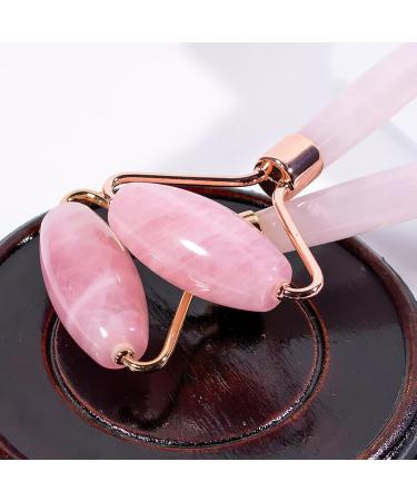 Face Massager Roller Jade Roller for Face Eyes Neck Facial Beauty Roller Skin Care Tools Face Roller Beauty Skincare Massager Tool Self Care Gift for Men Women (Pink) Pink Roller - Buy Online on GoSupps.com