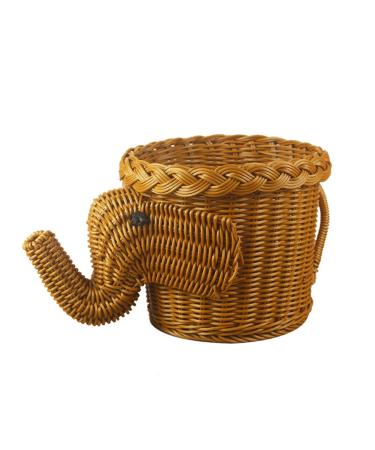Fruit Fruit Bowl Handmade Weaving Animal Fruit Bowl Fruit Dish Bread Basket for Kitchen Food Picnic Bread Sundry Storage Basket Decorative Fruit Basket Plates (Color : Brown)