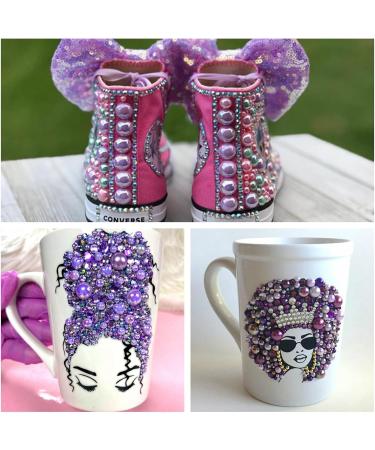 Astaron 50g Mixed Street Stones & Half Pearls for Crafting - Purple-Pink Rhinestones 3-10mm for Nails Shoes & More - Buy Online on GoSupps.com