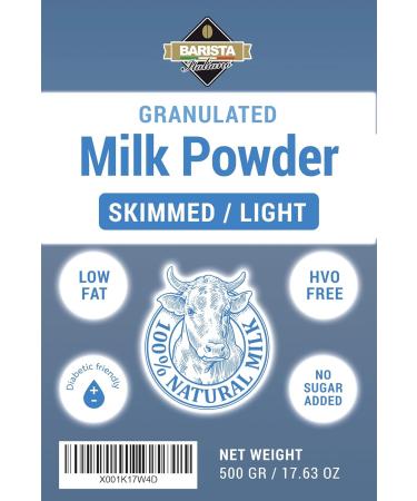 Buy Barista Italiano Skimmed Milk Powder - Low Fat No Added Sugar (500g) | International Shipping Available - Buy Online on GoSupps.com
