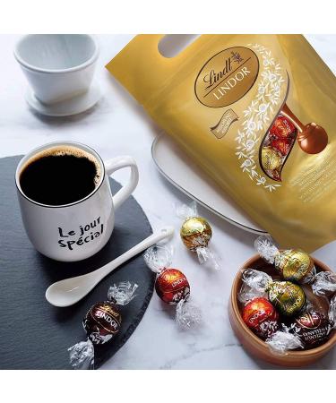 Lindt Lindor Chocolate Balls Classic Mixture - 1kg (80 Balls) | Whole Milk White Dark 60% Hazelnut - International Shipping Available - Buy Online on GoSupps.com