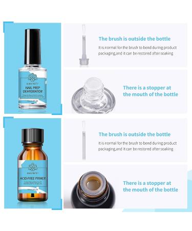 Born Pretty Natural Nail Prep Dehydrate and Bond Primer Gift Set - 15ml Acid-Free Dehydrator for Acrylic, Gel, and UV Gels - Fast Drying, Superior Bonding Agent - Buy Online on GoSupps.com