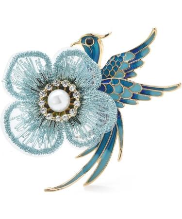 Pin Jewelry Gifts for Women Ladies Fashion Accessories Enamel Bird Lace Flower Brooch Ladies Party Brooch Cardigan Jacket Coat Brooch Brooches & Pins - Buy Online on GoSupps.com