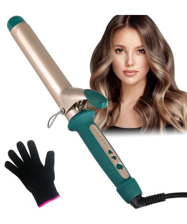 Hair Curler 38mm Large Barrel Curling Tongs Big Curls for Long & Medium Length Hair Waver Styling Thick Wide Curling Iron with 120 C-210 C Adjustable Temperature for Women