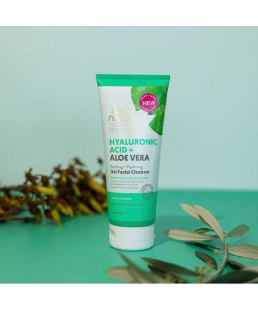 Buy By Nature Hyaluronic Acid & Aloe Vera Facial Cleanser - Hydrate & Brighten Skin | Premium Skincare from New Zealand - 7oz - Buy Online on GoSupps.com