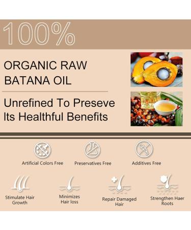 Raw Batana Oil - Nourishing Hair Mask for Growth Repair & Thickness - Vegan Formula for Men & Women (4.23 OZ) - Promotes Hair Growth - Buy Online on GoSupps.com