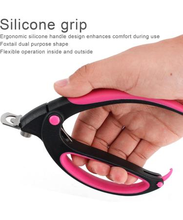 Acrylic Nail Clipper Stainless Steel Flexible Fake Nail Tip Trimmer with Silicone Handle Professional Acrylic Nail Tip Cutter Trimmer Manicure Tool for Salon Home - Buy Online on GoSupps.com