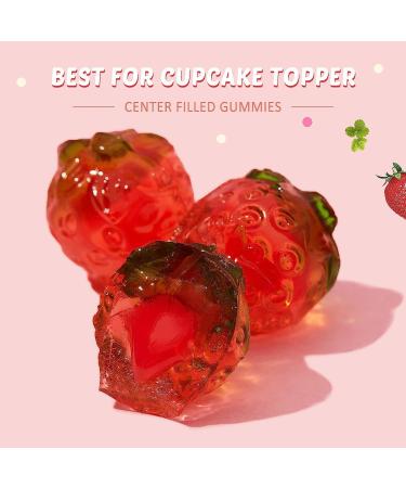 Amos 4D Gummy Candy Strawberry Burst - Fruity Jelly-Filled Natural Flavor - Resealable 2.29oz Bag (Pack of 6) - Buy Online on GoSupps.com