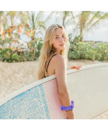 Minasuki Colorful Waterproof Swim Scrunchies -13 Colors Stylish Hair Scrunchies for Women Elastic Soft Ponytail Holder Hair Ties Hair Accessories Gift for Birthday Swimming Pool Beach and Party! - Buy Online on GoSupps.com