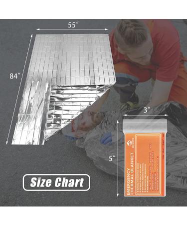 QIO CHUANG Emergency Mylar Thermal Blankets - Pack of 6 for Outdoors, Hiking, Survival, Bug Out Bag | Space Blanket for Camping, Marathons, First Aid - Buy Online on GoSupps.com