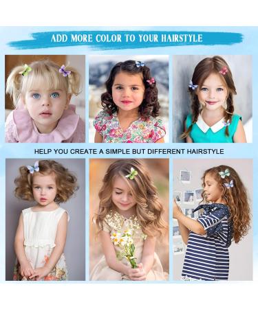 40 Pcs Medium Organza Butterfly Hair Clips for Women - Colorful Fabric Wedding Party Hair Accessories - Buy Online on GoSupps.com