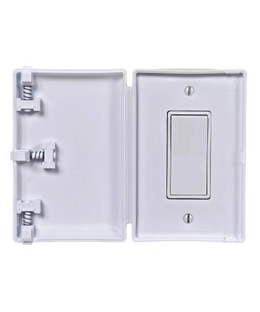 Child Be Safe Baby Toddler Pet Resistant Electrical Safety Cover Guard Home and Business for Decora Leviton Legrand Modern Wide Rocker Light Switch Made in USA (White, 1 Count) White 1 Count - Buy Online on GoSupps.com