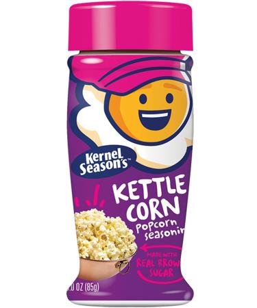 Kernel Season's Popcorn Seasoning, Kettle Corn, 3 Ounce (Pack of 6) Kettle-Corn 3 Ounce (Pack of 6)