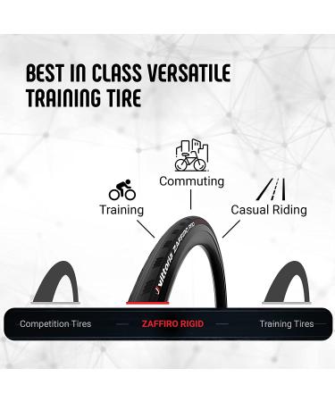 Vittoria Zaffiro Rigid Road Bike Tires - Full Black 700x28c | Best Quality Tires - Buy Online on GoSupps.com