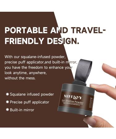 Buy Mifeloy 2-Piece Hairline Powder Set - Dark Brown Concealer & Mirror Sponge for Instant Hair Coverage - Waterproof Hair Makeup for Men & Women - Buy Online on GoSupps.com