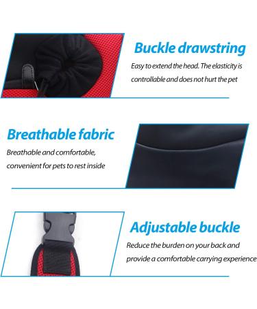 Petcute Portable Dog Carrier Bag for Small Dogs - Hands-Free Breathable Mesh Transport Bag (Up to 9kg) - Pink - Buy Online on GoSupps.com