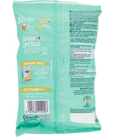  Italian Gourmet E.R. Scotti Si Rice with Rice Snack Pizza Flavor Lactose Free Snack 40g Milk Protein Free Palm Oil Free - Buy Online on GoSupps.com