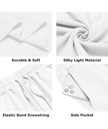 URRU Men's Short Sleeve Polo Shirt and Shorts Set - White Large | Summer Outfit for Men - Buy Online on GoSupps.com