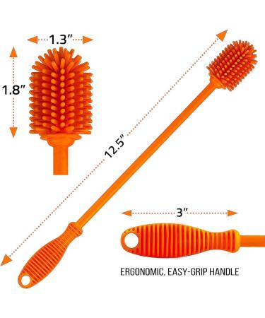 Clisted Bottle Brush Bottle Cleaner for Your Sports Bottle Vase and Glassware Water Bottle Cleaning Brush for Washing Narrow Neck Containers 12.5 Inch 1Pcs - Buy Online on GoSupps.com