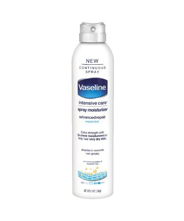 Vaseline Intensive Care Spray Lotion  Advanced Repair Unscented  6.5 oz 6.5 Fl Oz (Pack of 1) Advanced Repair Unscented