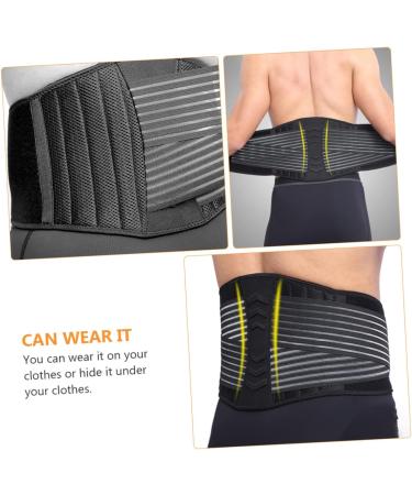 SUPVOX Mens Girdle Belt - Lumbar Support & Waist Protection for Bodybuilding | 2 Pcs - 90x20cm Black - Buy Online on GoSupps.com