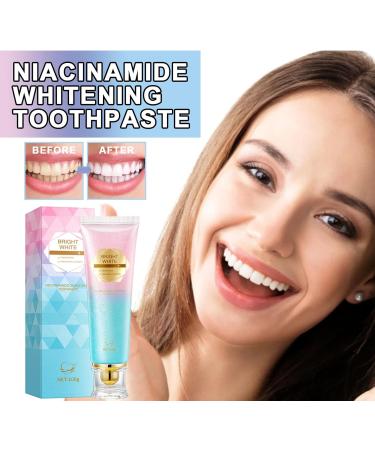2 Pcs Radiant Niacinamide Whitening Toothpaste Upgraded Effectively Whitens Teeth Deep Cleaning Freshen Breath.  - Buy Online on GoSupps.com
