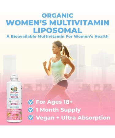MaryRuth's Organic Women's Liquid Multivitamin - Immune Support & Cognitive Health | 15.22 fl oz - Buy Online on GoSupps.com